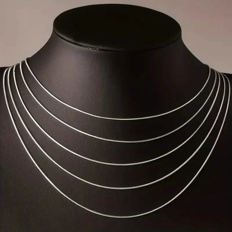 Unisex Snake Chain Necklace Necklaces - Tophatter Daily Deals