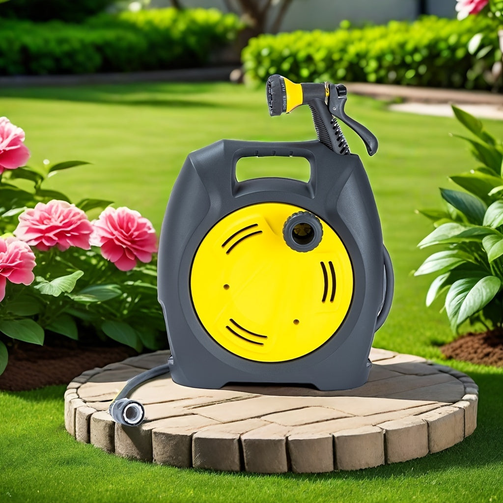 Garden Hose Reel Trolley with Hose Gardening Tools - Tophatter Daily Deals
