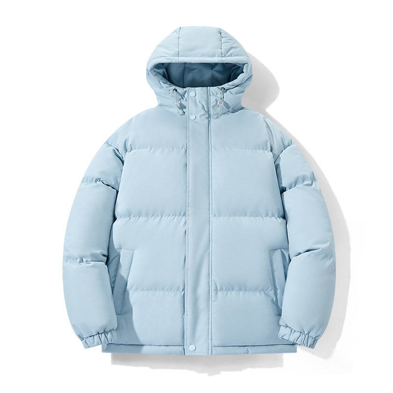 Insulating Puffer Coat - Hooded Boxy Short, Chenille Sky Blue 3D Changing Face Moving Picture Frame - Tophatter Daily Deals