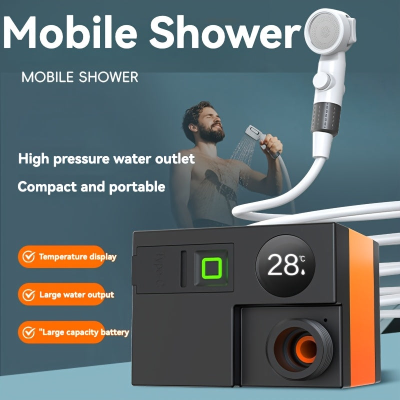 Portable Electric Shower with USB Rechargeable Portable Showers & Privacy Enclosures - Tophatter Daily Deals