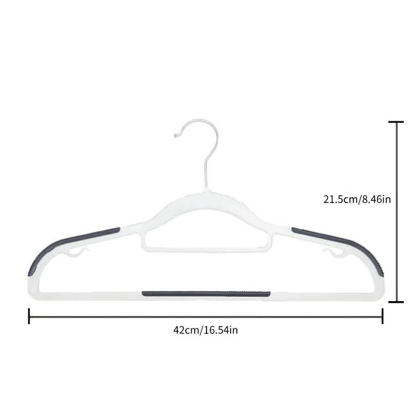 10-Pack: Heavy-Duty Plastic Anti-Skid Clothes Hangers Storage & Organization - Tophatter Daily Deals