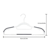 10-Pack: Heavy-Duty Plastic Anti-Skid Clothes Hangers Storage & Organization - Tophatter Daily Deals