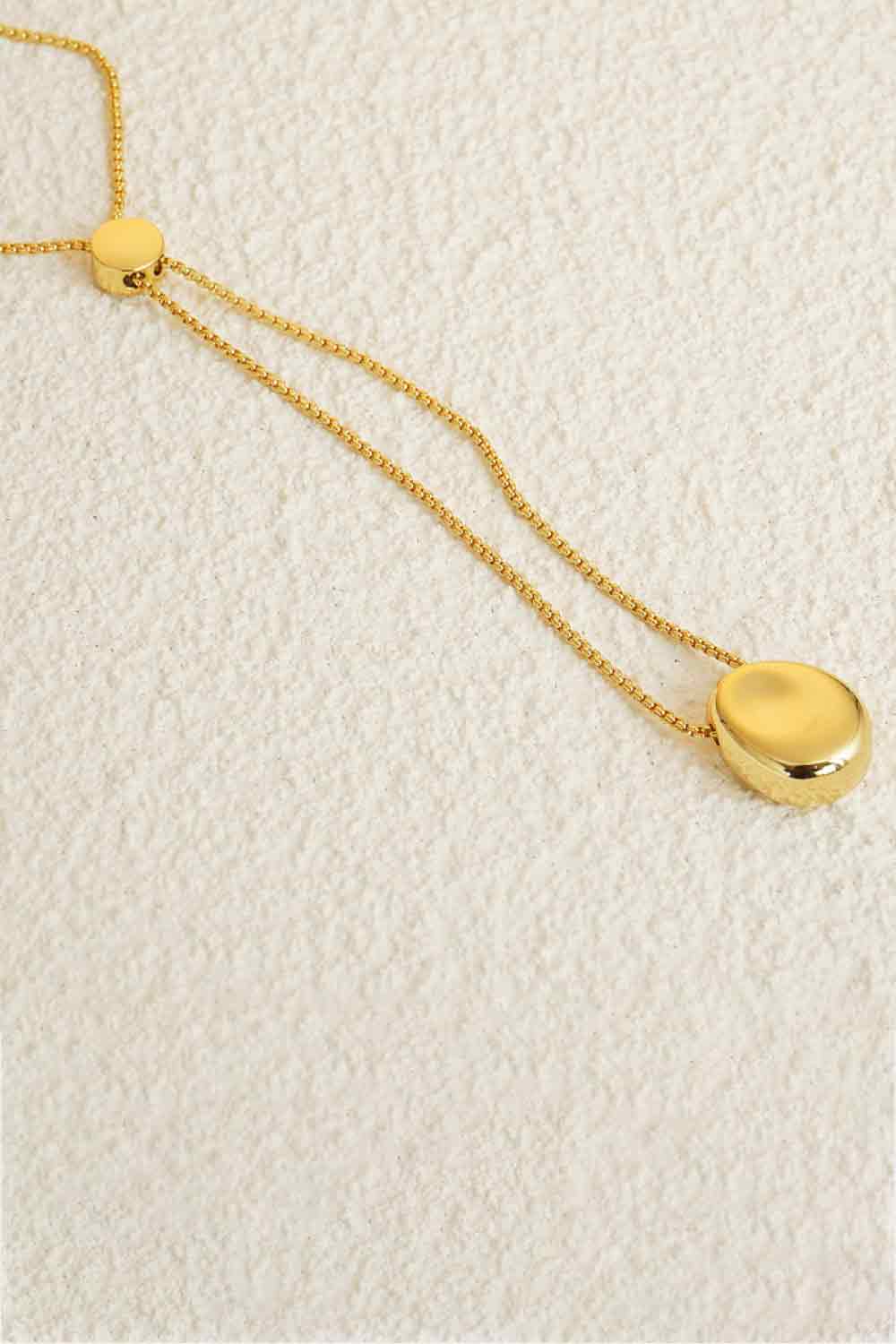 18K Gold-Plated Sweater Chain Necklace Necklaces - Tophatter Daily Deals