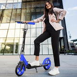 Adult Foldable Kick Scooter with Hand Brake Riding Scooters - Tophatter Daily Deals