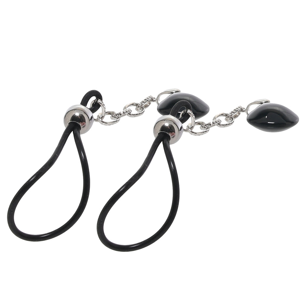 nipple play Non-Piercing Nipple Jewelry in Onyx - Tophatter's Adult Products Bondage and Fetish > Nipple Stimulators & Clamps - Tophatter Daily Deals