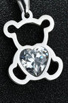 Bear Pendant Stainless Steel Necklace Necklaces - Tophatter Daily Deals