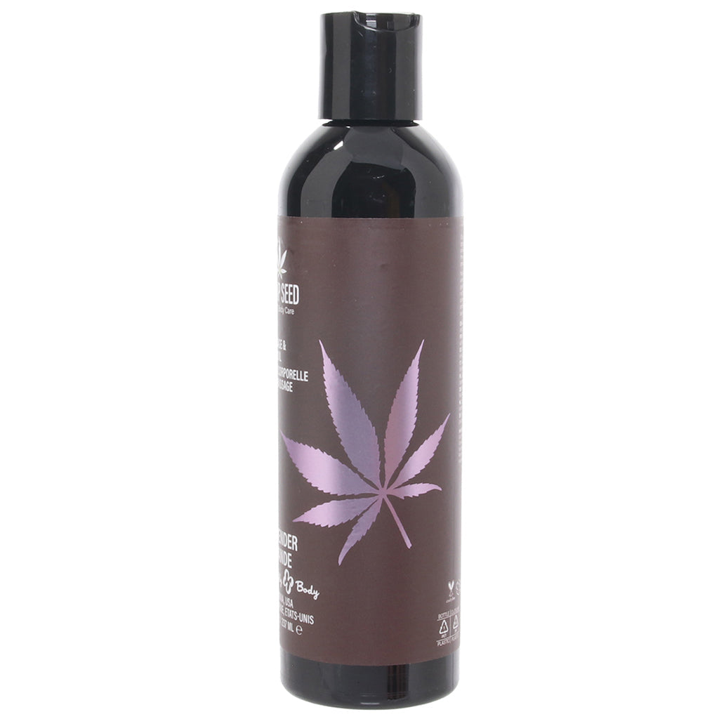 Hemp Seed Massage Oil 8oz/236ml in Lavender - Tophatter's Adult Products Sensual Love > Massage - Tophatter Daily Deals