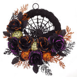 Halloween Wreath Decoration with Spider Web Occasions > Christmas > Christmas Wreaths & Garlands - Tophatter Daily Deals