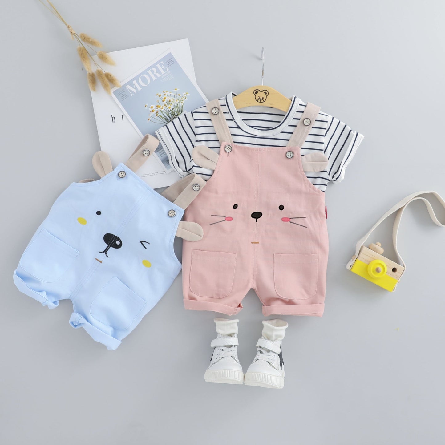 Baby Summer Clothes New Foreign Trade Overalls 0 - Tophatter Daily Deals