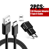 Black Fast Charging Cable Charger Adapter Black EU 0 - Tophatter Daily Deals