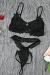 Embroidered Mesh Bralette Set Bras & Pantie Set - Tophatter Daily Deals