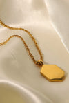 18K Gold Plated Snake Geometric Pendant Necklace Necklaces - Tophatter Daily Deals