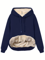 Insulating Women’s Hoodie - Relaxed Pullover, Fleece - Tophatter Daily Deals