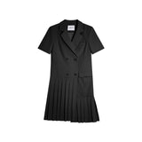 Asakawa Jiuyi Suit Dress Women''s Summer New Style Black 0 - Tophatter Daily Deals