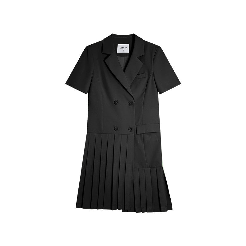 Asakawa Jiuyi Suit Dress Women''s Summer New Style Black 0 - Tophatter Daily Deals