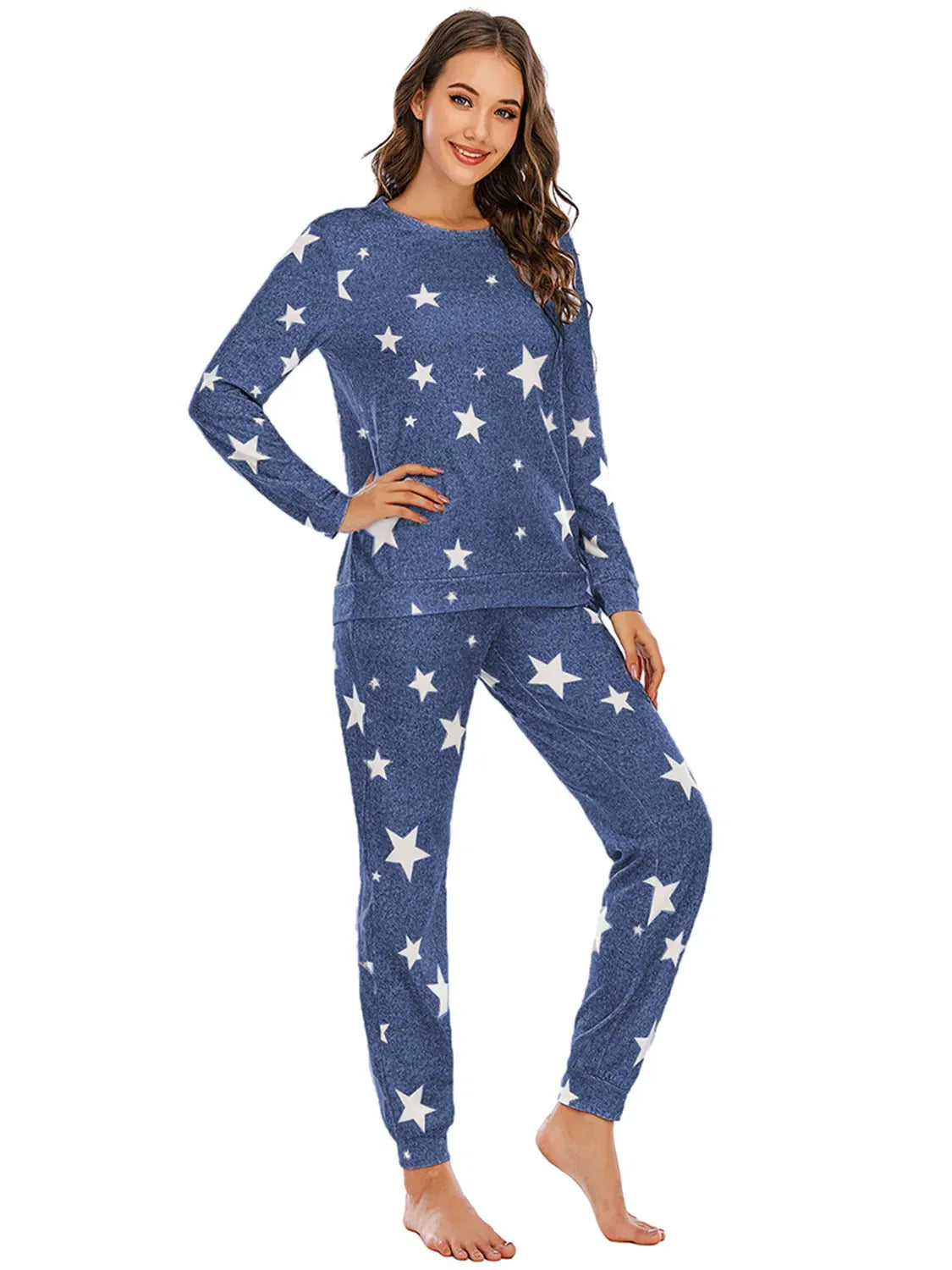 Star Top and Pants Lounge Set Loungewear Sets - Tophatter Daily Deals
