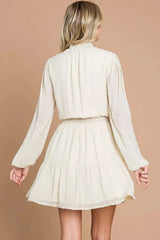 Culture Code Swiss Dot Smock Neck Mini Dress with Pockets Casual Dresses - Tophatter Daily Deals