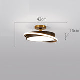 Bedroom Light Nordic Simple Modern Light Luxury Creative Round Led Ceiling Light Restaurant Designer Master Bedroom Room Light 0 - Tophatter Daily Deals