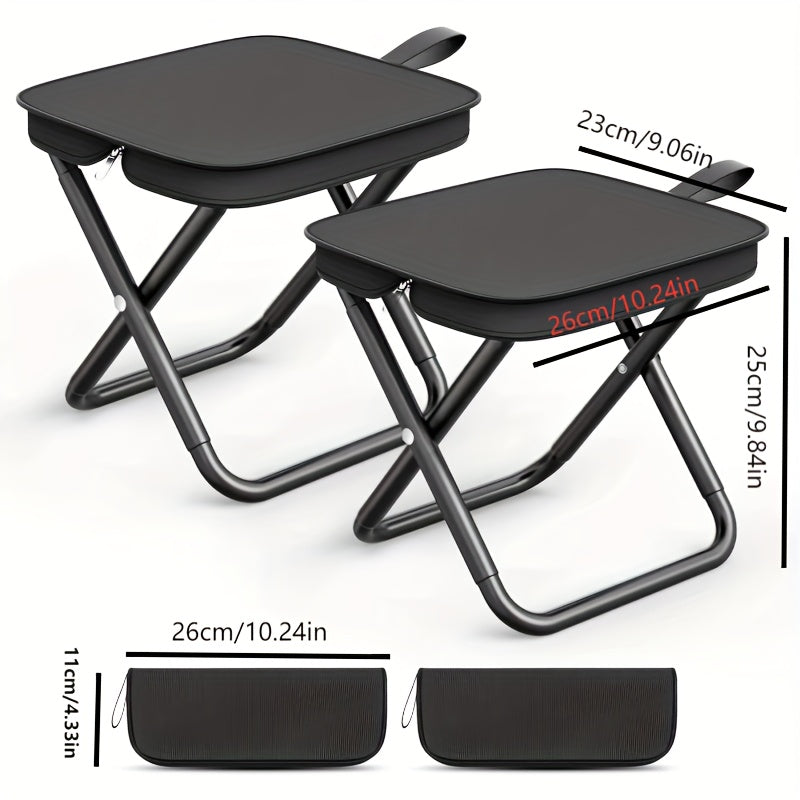 Camping Folding Chairs Portable Outdoor Stools Outdoor Recreation > Camping > Camp Furniture - Tophatter Daily Deals