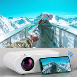 720p Portable Smart Projector P62 Supports Home Office HD Projector White with screen version 0 - Tophatter Daily Deals