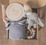 Baby Educational Toy Molar Teether Gift Box Elephant suit B 0 - Tophatter Daily Deals