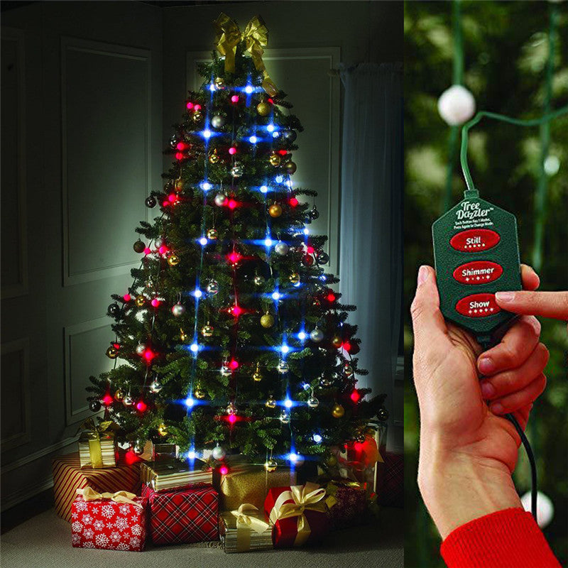 64 Light Dazzler Shower Tree Light Show Of Christmas Tree 0 - Tophatter Daily Deals