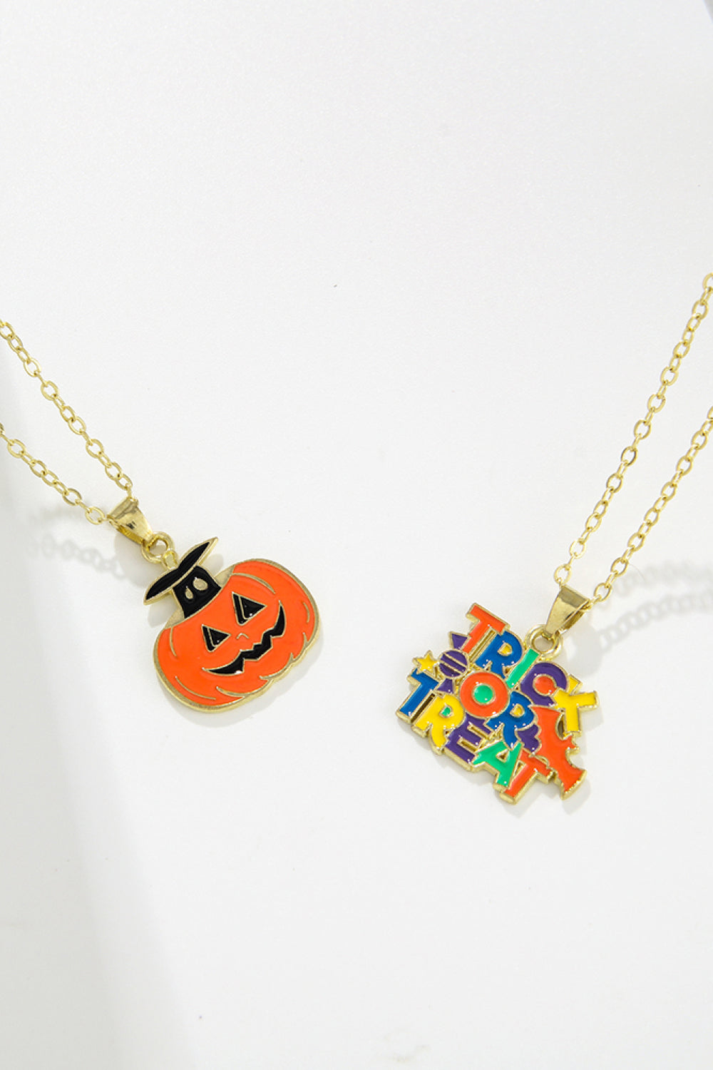 Two-Piece Halloween Theme Necklace Set Necklaces - Tophatter Daily Deals