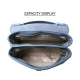 Top Handle Flap Handbag with Gold Clasp and Crossbody Strap Handbags & Wallets - Tophatter Daily Deals