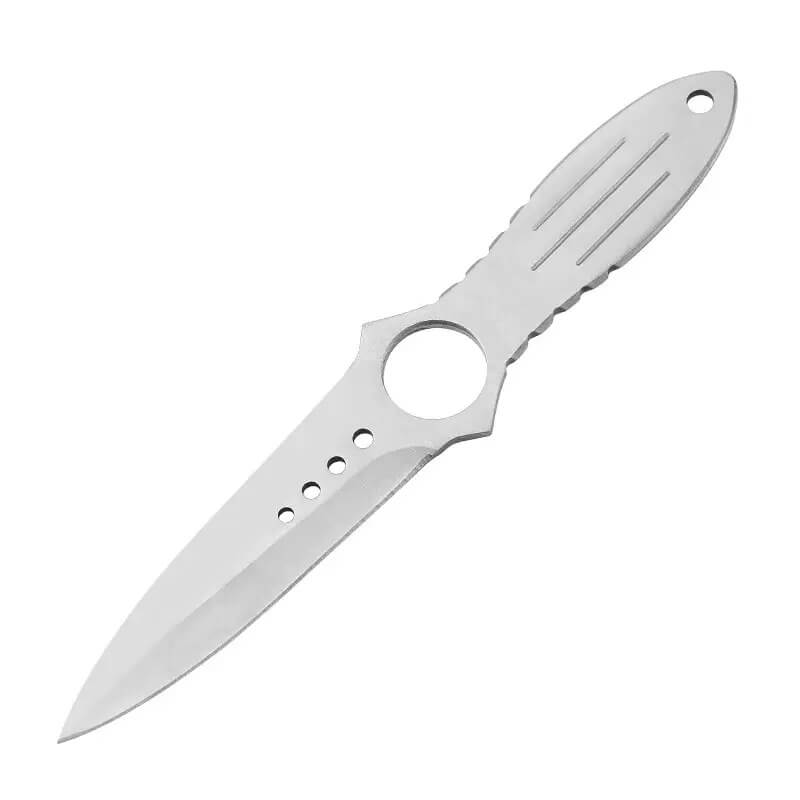 OUTDOOR GAITER SABER CAMPING OPEN BLADE STRAIGHT KNIFE-GS101 Silver KNIVES - Tophatter Daily Deals
