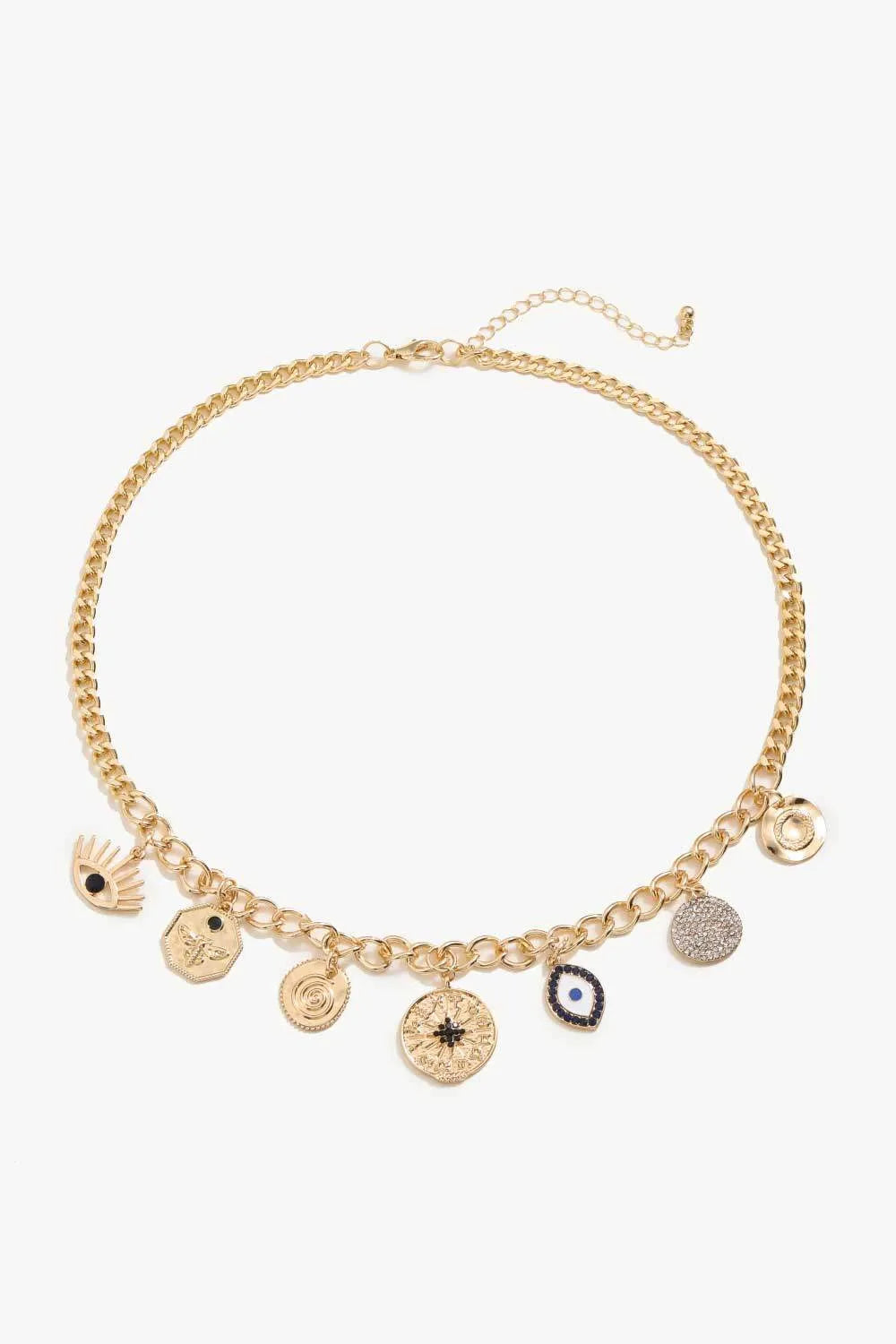 Multi-Pendant Chain Necklace Necklaces - Tophatter Daily Deals