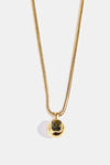 Zircon 18K Gold-Plated Geometrical Shape Pendant Necklace Olive One Size Necklaces - Tophatter Daily Deals