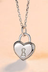 Heart Lock Pendant 925 Sterling Silver Necklace Silver One Size Necklaces - Tophatter Daily Deals