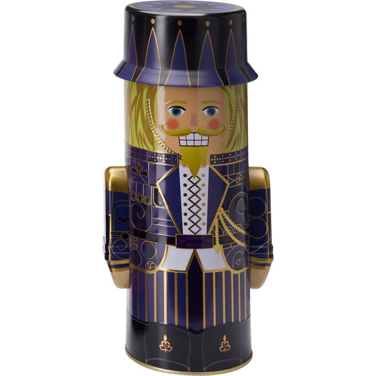 Christmas Nutcracker Cookie & Biscuit Tin | 3D Nutcracker Soldier Storage Tin Biscuit Tin - Tophatter Daily Deals