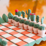 Cactus Succulent 3D Printed Chess Set Decor - Tophatter Daily Deals
