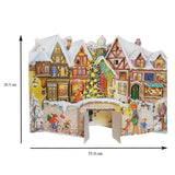 At the City Wall | 3D Freestanding Traditional Christmas Paper Advent Calendar Advent Calendar - Tophatter Daily Deals