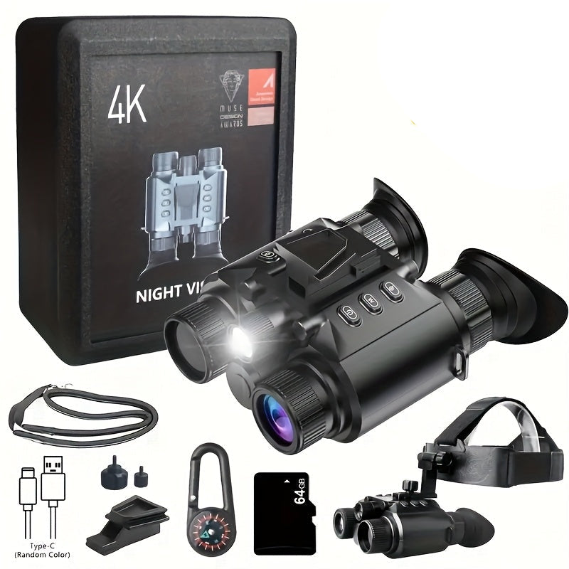 4K Night Vision Goggles with 600m Range Camping & Hiking - Tophatter Daily Deals