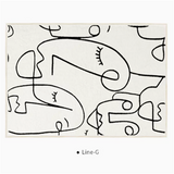 Black And White Line End Table Mat G 0 - Tophatter Daily Deals