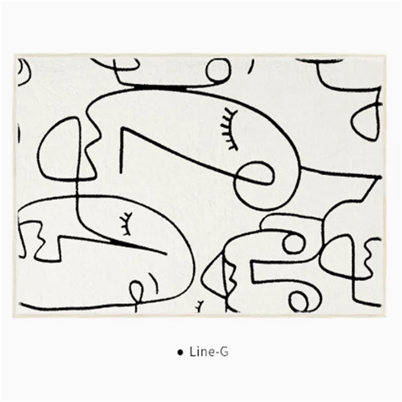 Black And White Line End Table Mat G 0 - Tophatter Daily Deals