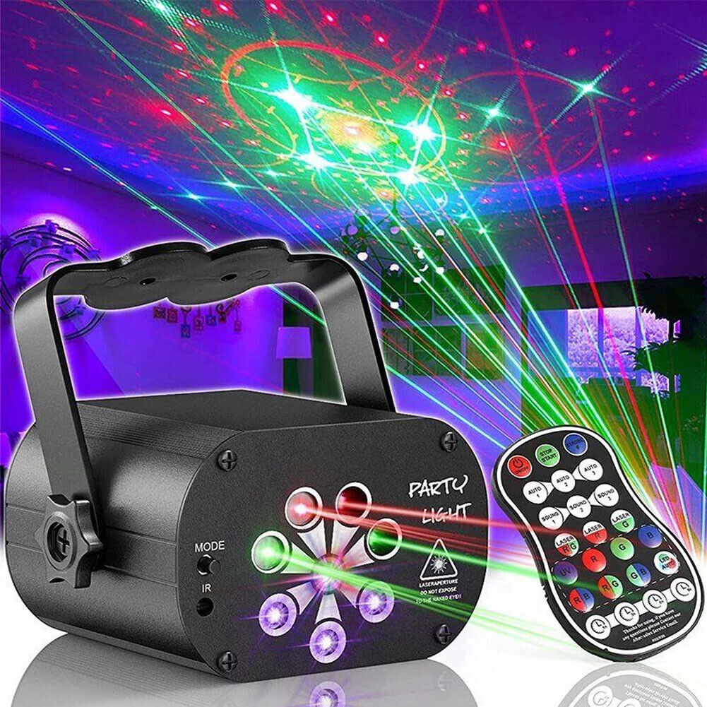 480 Pattern LED RGB Disco Party Laser Stage Light USB Club DJ Lighting Projector 5 - Tophatter Daily Deals