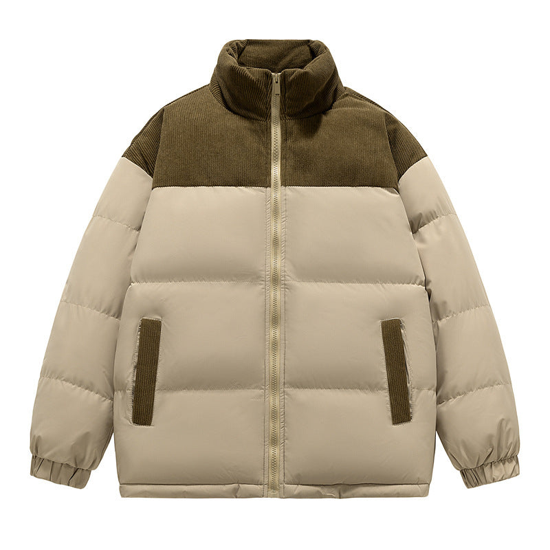 Warm Men’s Hoodie Padded Coat - Loose Boxy, Cotton Winter Brown 3D Changing Face Moving Picture Frame - Tophatter Daily Deals