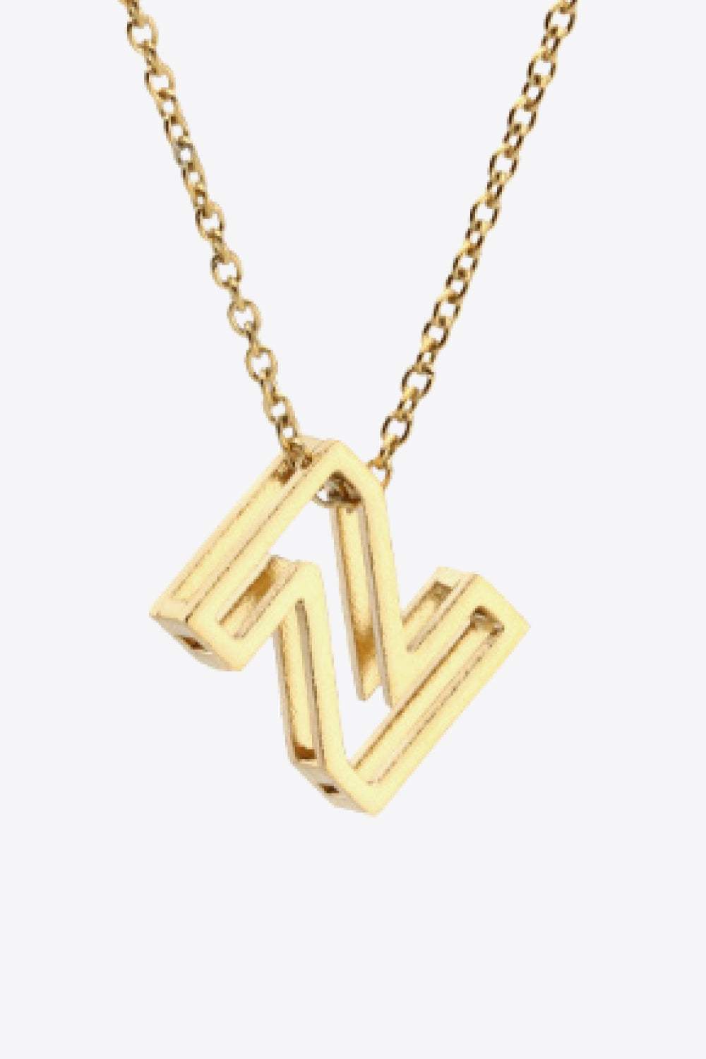 U to Z Letter Pendant Nekclace Necklaces - Tophatter Daily Deals