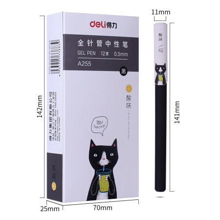 Black Gel Pen Full Needle Tube Water Pen Signature Pen Gel Pen 0 - Tophatter Daily Deals