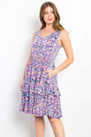 Be Stage Full Size Print Wrinkle Free Ruffled Dress Casual Dresses - Tophatter Daily Deals