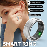 2024 Smart Ring For Men Women Heart Rate Blood Oxygen Monitoring Multi Sports Modes IP68 Waterproof Smart Rings For Android IOS 0 - Tophatter Daily Deals