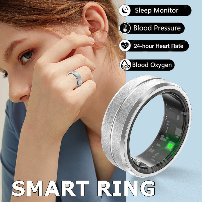 2024 Smart Ring For Men Women Heart Rate Blood Oxygen Monitoring Multi Sports Modes IP68 Waterproof Smart Rings For Android IOS 0 - Tophatter Daily Deals
