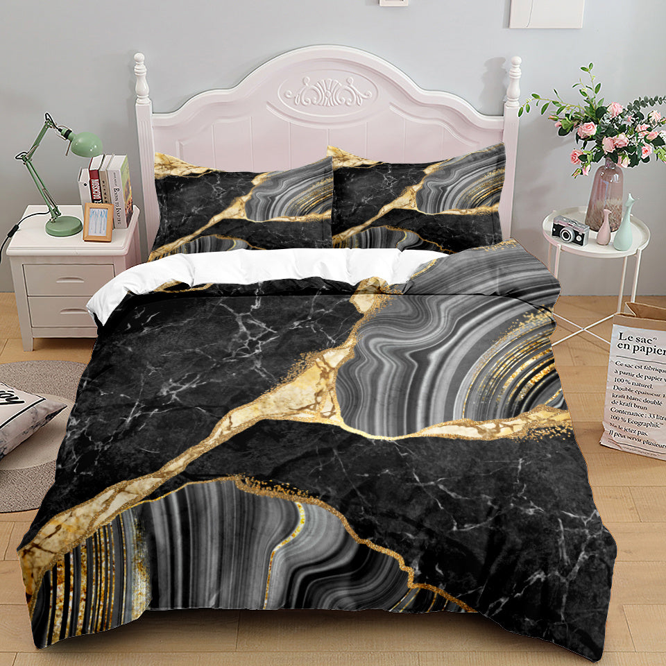 Bedding Home Textile Quilt Cover Three Piece Set M 0 - Tophatter Daily Deals