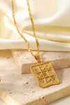 Cubic Zirconia Geometric Pendant Necklace Necklaces - Tophatter Daily Deals