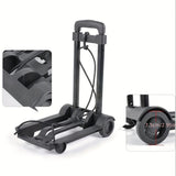 Folding Trolley with 2 Wheels Telescopic Handle Dollies & Hand Trucks - Tophatter Daily Deals