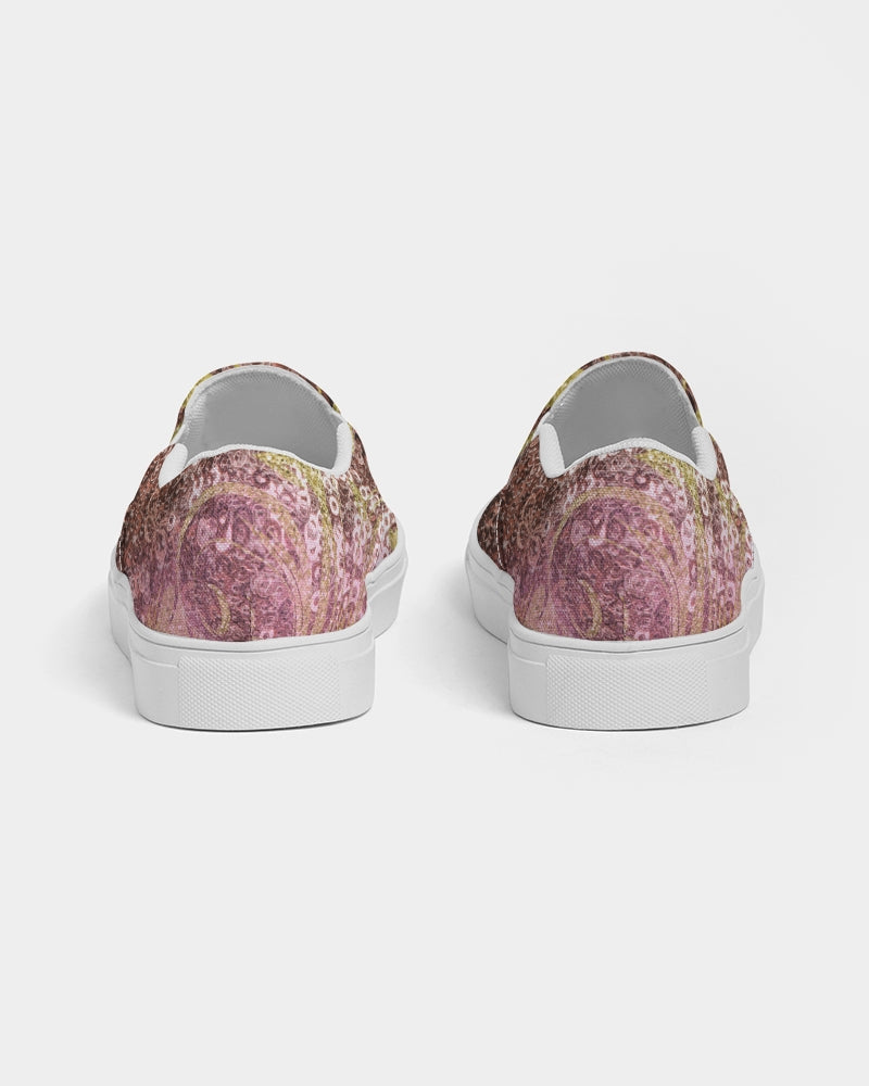 BEAUTIFUL PURPLE GITTER DESIGN CREATED BY FLIPSTYLEZ Women's Slip-On Canvas Shoe Women - Tophatter Daily Deals