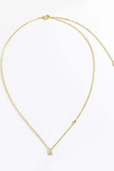 A To F Zircon 925 Sterling Silver Necklace Necklaces - Tophatter Daily Deals